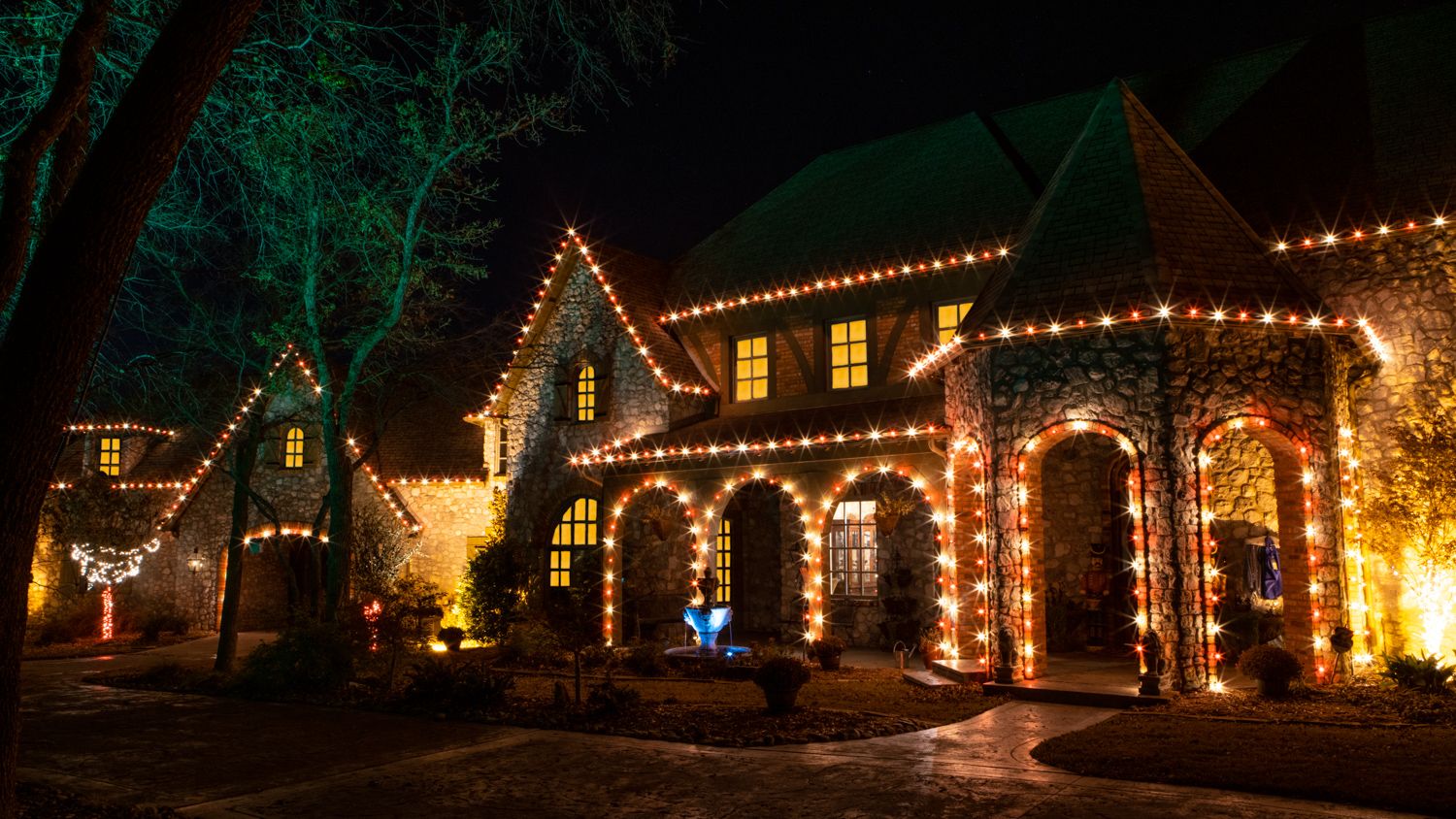 Home with Holiday Lights
